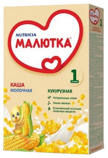 Малютка (Nutricia) Молочная кукурузная (с 5 месяцев) 220 г