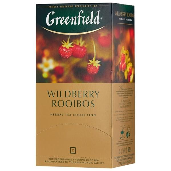Чайный напиток травяной Greenfield Wildberry Rooibos в пакетиках