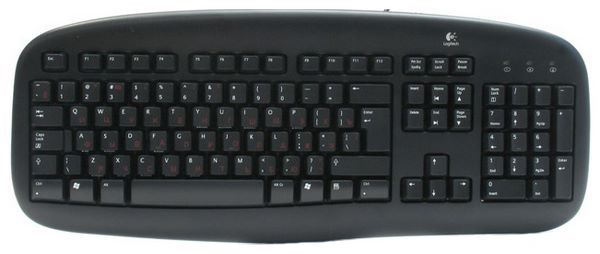Logitech Deluxe Keyboard Black USB