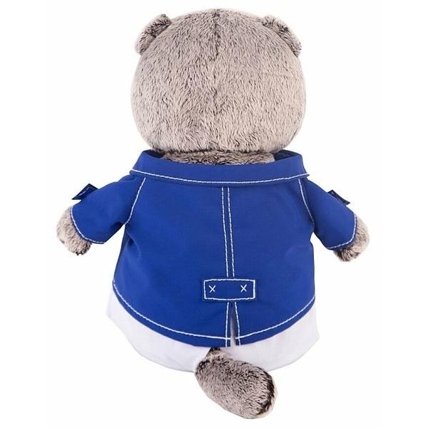 Мягкая игрушка Basik&Co Кот Басик в синем кителе 25 см
