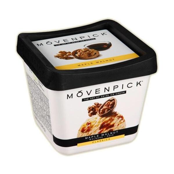 Мороженое Movenpick пломбир с кленовым сиропом и с кусочками грецких орехов, 500 мл