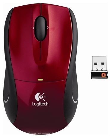 Logitech M505 Wireless Laser Mouse with Unify Nano Receiver Red USB