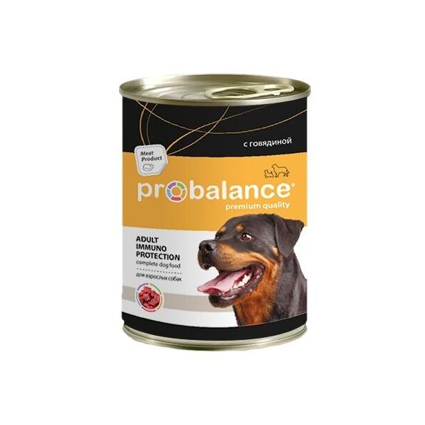 Корм для собак ProBalance Immuno Protection говядина с морковью 850г