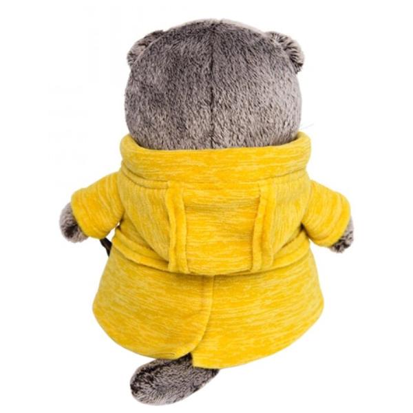 Мягкая игрушка Basik&Co Кот Басик в желтой куртке "B&Co" 19 см