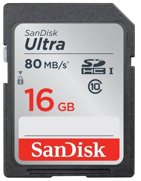 SanDisk Ultra SDHC Class 10 UHS-I 80MB/s