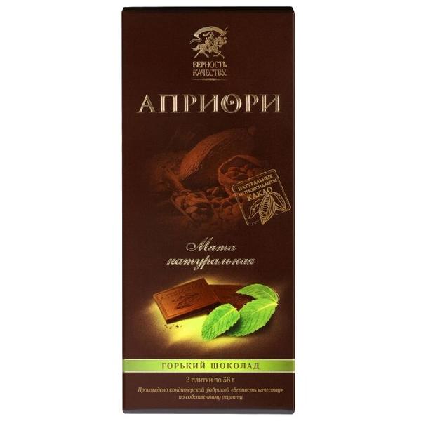 Шоколад Априори горький с мятой