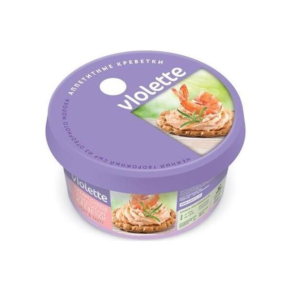Сыр Violette творожный с креветками 70%