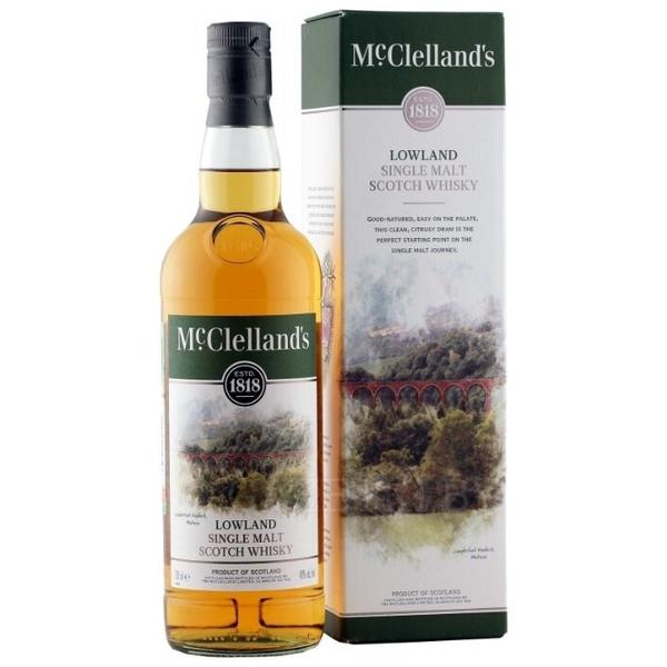 Виски McClelland's Lowland 5 лет, 0.7 л, подарочная упаковка