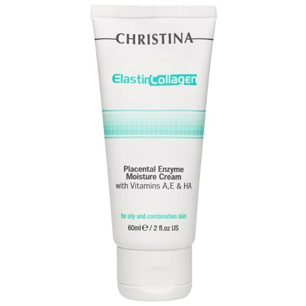 Christina Elastincollagen Placental Enzyme Moisture Cream With Vitamins A, E & Ha For Oily And Combination Skin Увлажняющий крем для лица
