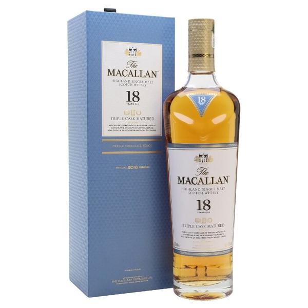 Виски Macallan Triple Cask Matured 18 лет, 0.7 л, подарочная упаковка