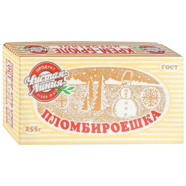 Мороженое Чистая Линия пломбир Пломбироешка крем-брюле 255 г