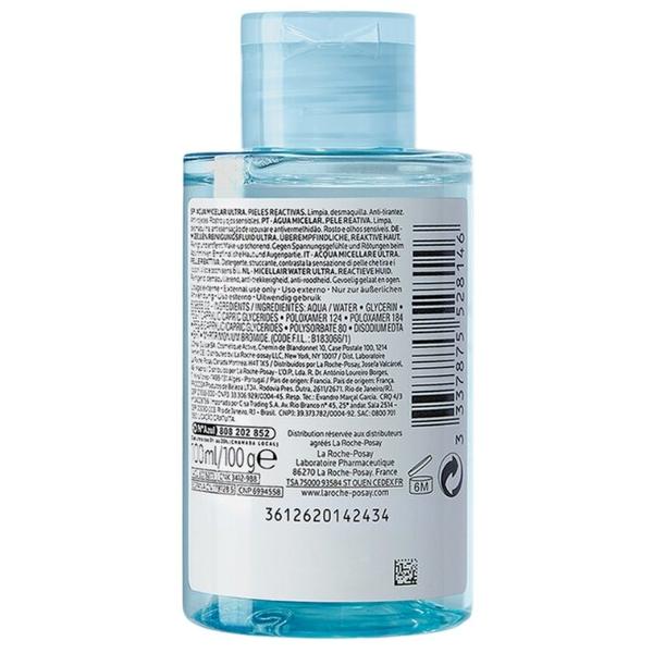 La Roche-Posay мицеллярная вода для чувствительной и склонной к аллергии кожи лица и глаз Ultra Reactive