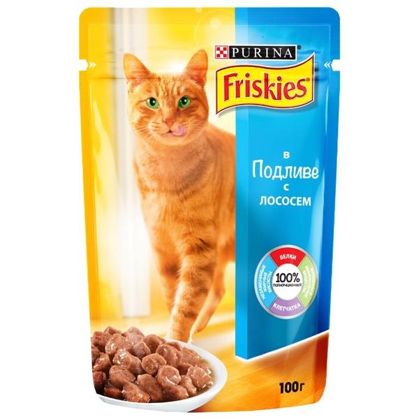Корм для кошек Friskies с лососем 100 г (кусочки в соусе)
