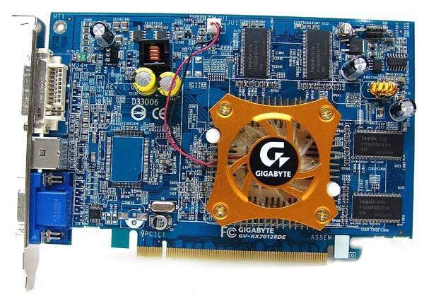 GIGABYTE Radeon X700 400Mhz PCI-E 128Mb 700Mhz 128 bit DVI TV YPrPb