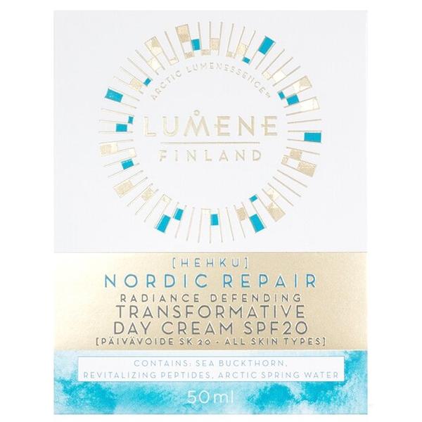 Lumene Hehku Radiance Defending Transformative Day Cream SPF 20 Восстанавливающий дневной крем-уход для лица SPF 20, возвращающий сияние
