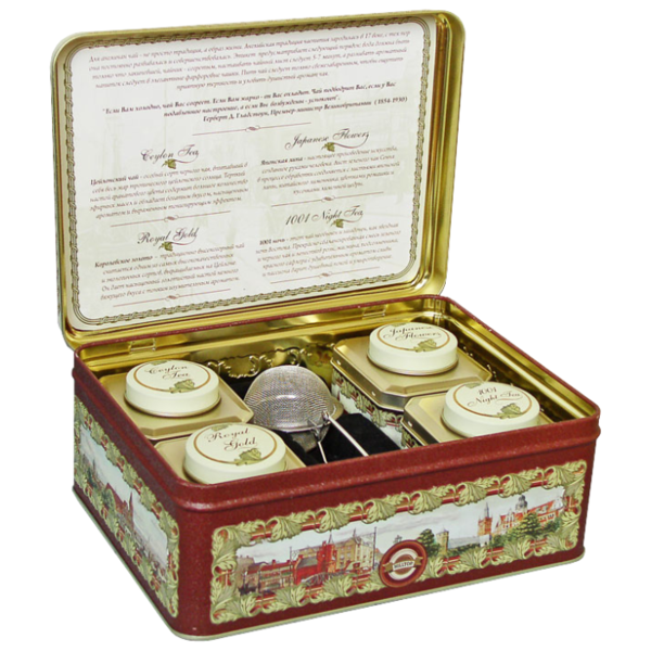 Чай Hilltop Английская шкатулка ассорти подарочный набор