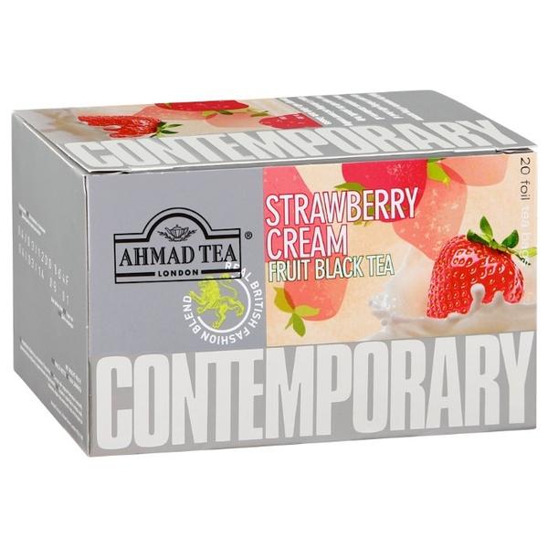 Чай черный Ahmad tea Contemporary Strawberry cream в пакетиках