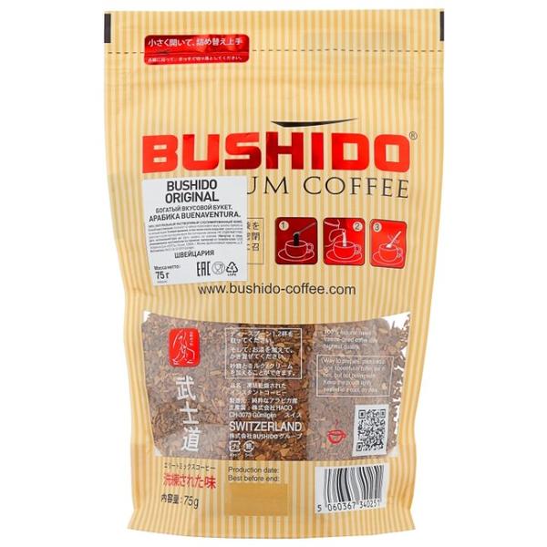 Кофе растворимый Bushido Original, пакет