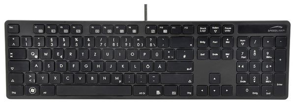 SPEEDLINK VERDANA Multimedia Keyboard SL-6455-SBK Black USB