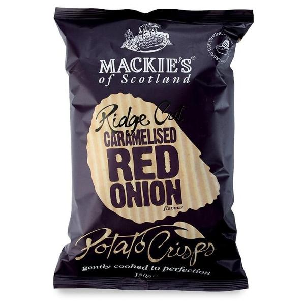 Чипсы Mackie's картофельные рифленые с карамелизированным красным луком