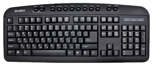 Sven Comfort 3235 Multimedia Keyboard Black PS/2
