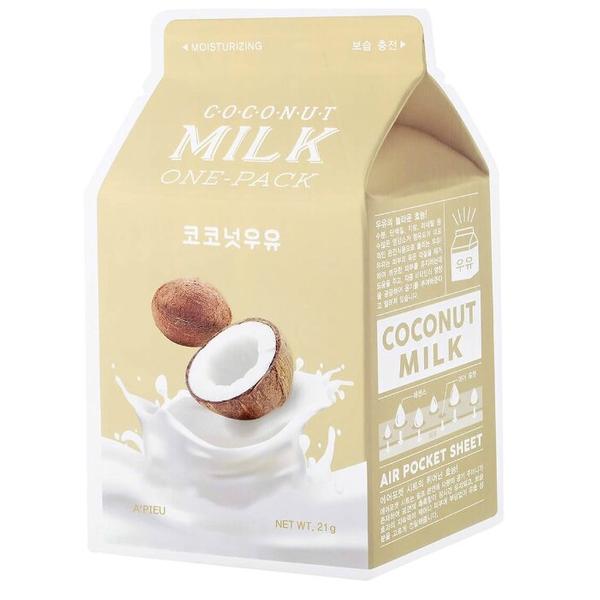 A'PIEU Маска тканевая с молочными протеинами и экстрактом кокоса Coconut Milk One-Pack