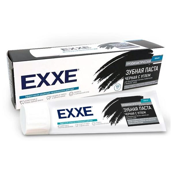 Зубная паста EXXE Черная с углем