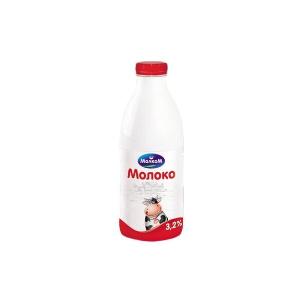 Молоко Молком пастеризованное 3.2%, 0.95 л