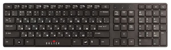 Oklick 555 S Multimedia Keyboard Black PS/2