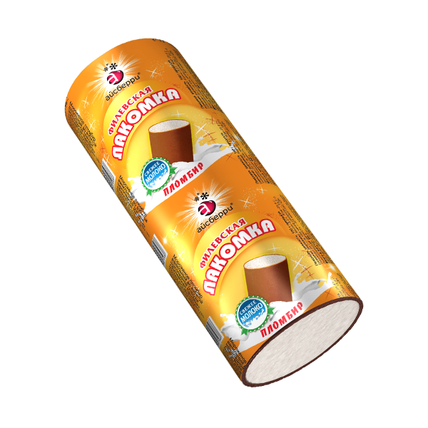 Мороженое Филевское пломбир Лакомка в шоколадной глазури 90 г