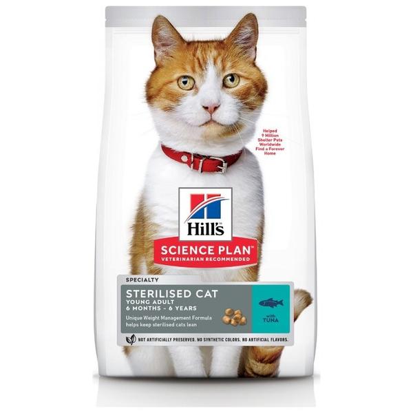 Корм для стерилизованных кошек Hill's Science Plan для профилактики МКБ, с тунцом