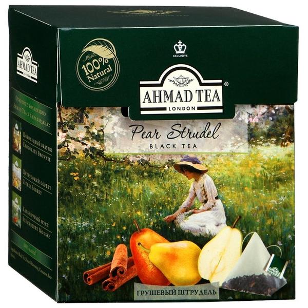 Чай черный Ahmad tea Pear strudel в пирамидках