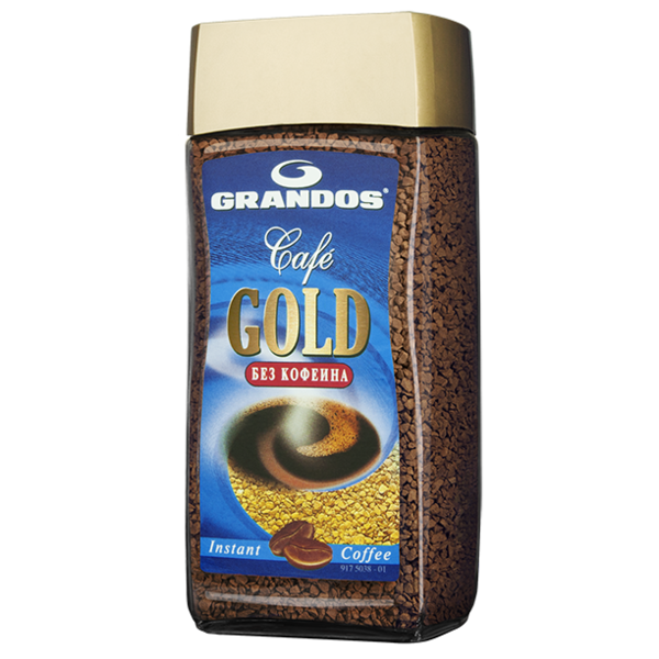Кофе растворимый Grandos Gold Decaf без кофеина