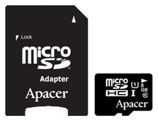Apacer microSDHC Card Class 10 UHS-I U1 + SD adapter