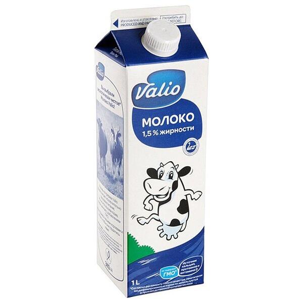 Молоко Valio обогащенное витамином Д 1.5%, 1 л