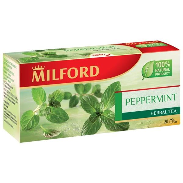 Чайный напиток травяной Milford Peppermint в пакетиках
