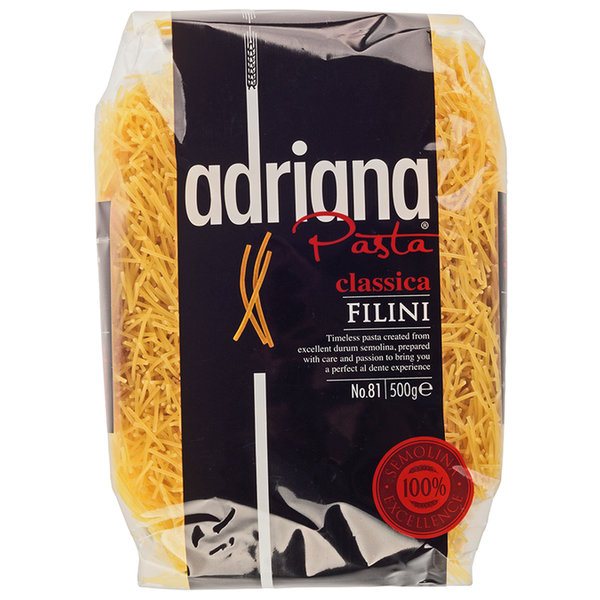 ADRIANA Вермишель Pasta Classica Filini № 81, 500 г