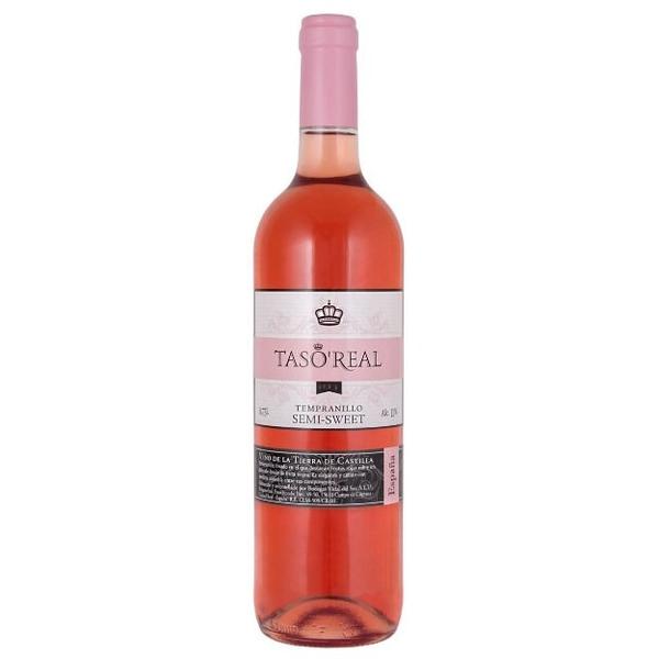 Вино Taso Real Tempranillo Rose Semi-Sweet VdT 0.75 л