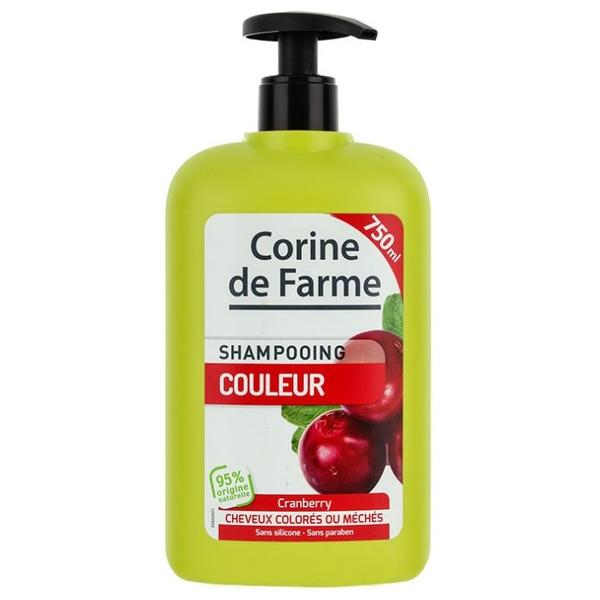 CORINE de FARME шампунь Colour Cranberrry для Окрашенных Волос с Клюквой и UV Фильтрами для окрашенных волос