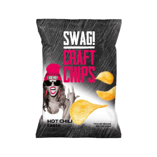 Чипсы SWAG Craft Chips картофельные со вкусом супер острого чили