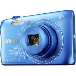 Nikon Coolpix S3700 (синий с рисунком)