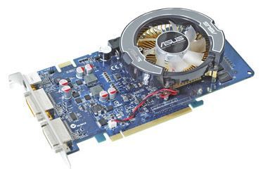 ASUS GeForce 9600 GSO 550Mhz PCI-E 2.0 512Mb 1000Mhz 128 bit 2xDVI TV HDCP YPrPb