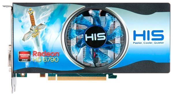 HIS Radeon HD 6790 840Mhz PCI-E 2.1 1024Mb 4200Mhz 256 bit 2xDVI HDMI HDCP Fan