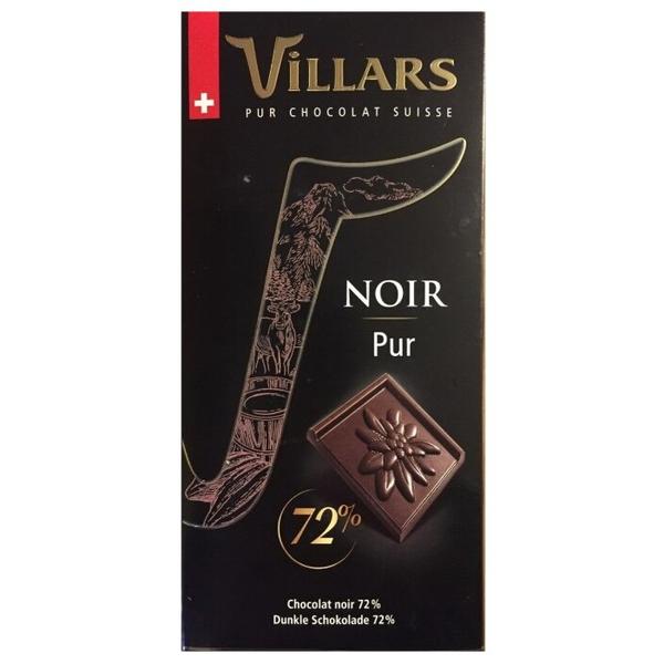 Шоколад Villars Dark Pure Intense горький 72% какао
