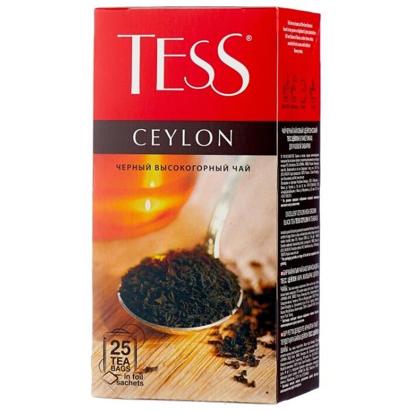 Чай черный Tess Ceylon в пакетиках
