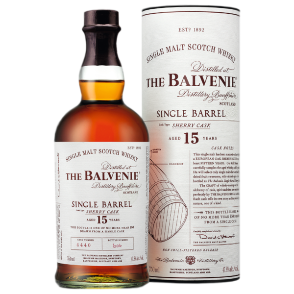 Виски Balvenie Single Barrel 15 лет в тубе, 0,7 л