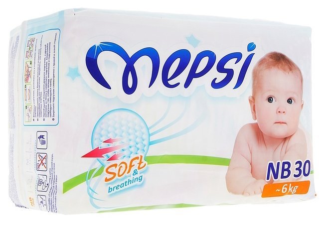 Mepsi подгузники Soft&breathing NB (0-6 кг) 30 шт.