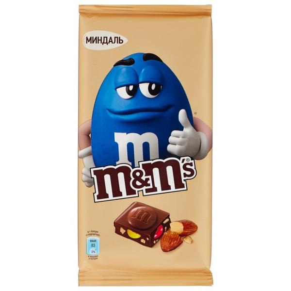 Шоколад M&M's молочный с миндалем и разноцветным драже