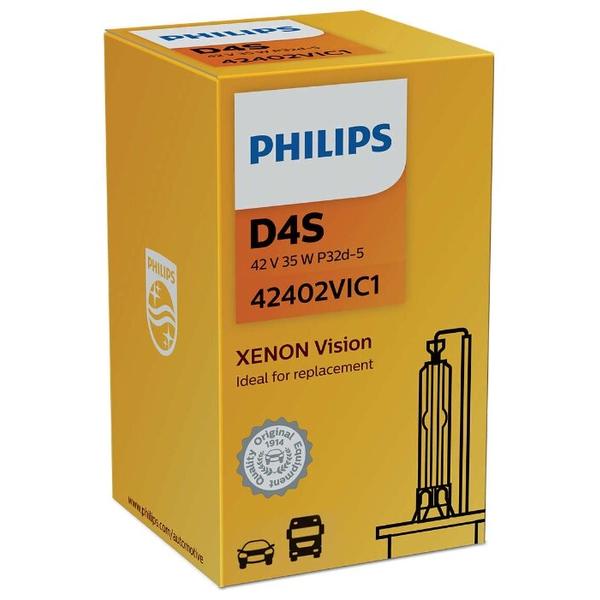 Лампа автомобильная ксеноновая Philips Vision 42402VIC1 D4S 42V 35W 1 шт.