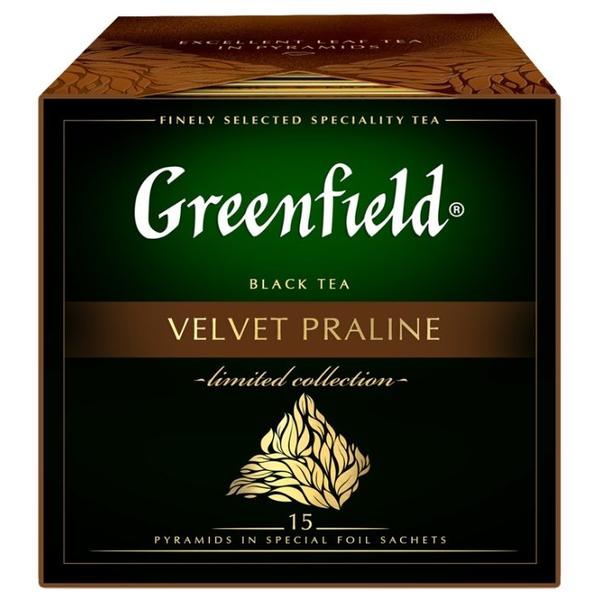 Чай черный Greenfield Limited collection Velvet praline в пирамидках